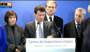 Valls inaugure à Marseille un centre de supervision urbain - 08/02