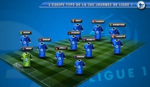 L'équipe-type de la 26e journée de Ligue 1