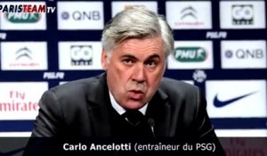 Carlo Ancelotti en conférence de presse avant Reims