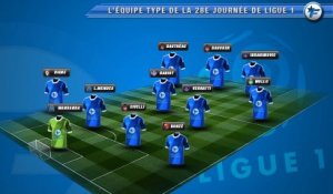 L'équipe-type de la 28e journée de Ligue 1