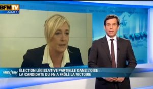 Pour Marine Le Pen, le FN est le "centre de gravité de la vie politique" - 25/03
