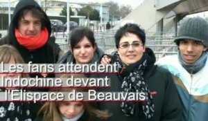Les fans d'Indochine à Beauvais (Oise)