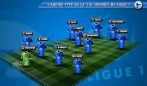 L'équipe-type de la 31e journée de Ligue 1