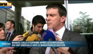 Valls: "nous prenons des précautions" après les attentats de Boston - 16/04