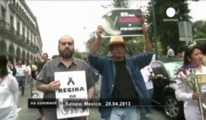 Les journalistes mexicains manifestent... - no comment