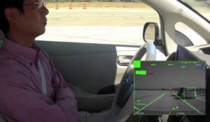 Nissan Autonomous Drive : système d'urgence automatique pour éviter un piéton