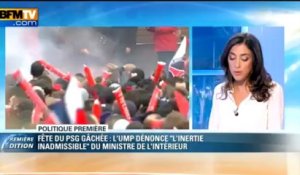 Politique Première: l'UMP accuse l'inertie du ministère de l'Intérieur face aux casseurs du Trocadéro - 14/05