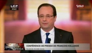 Discours de François Hollande lors de la conférence de presse du 16 mai 2013