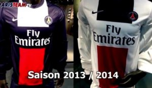 Les maillots du PSG depuis 2008