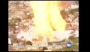 Brésil : incendie spectaculaire d'un dépôt de combustible