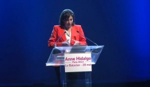 Meeting de lancement de campagne d'Anne Hidalgo, candidate socialiste à la mairie de Paris