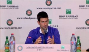 Roalnd-Garros - Djokovic : "Les joueurs manquent d'enthousiasme"