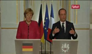 Conférence de presse de François Hollande et Angela Merkel le 30 mai 2013