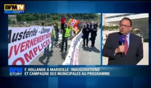 BFM STORY: F. Hollande à Marseille, inaugurations et campagne des municipales au programme - 04/06