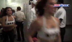 NBA / Les pom-pom girls du Heat défilent dans les couloirs de l'American Airlines Arena - 19/06