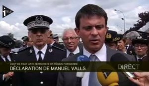 Manuel Valls :"une menace toujours présente"