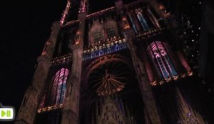 Strasbourg les illuminations de la cathédrale