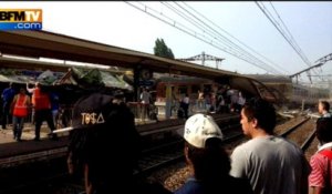 Déraillement d'un train à Brétigny-sur-Orge: "deux wagons complètement déchiquetés" - 12/07