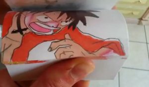 Flipbook Animation Naruto : Gaara vs Luffy