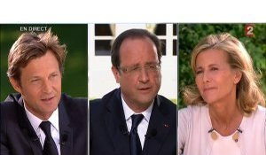 Chazal et Delahousse font" tourner la tête" de Hollande