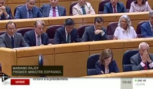 Mariano Rajoy s'explique devant le Parlement espagnol