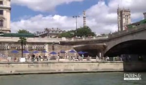 Paris plages depuis la Seine