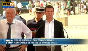 Manuel Valls "fait confiance à la police et à la justice" pour retrouver le braqueur de bijoux - 06/08