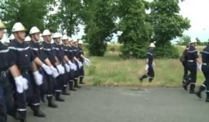 Les pompiers s'entraînent pour le défilé du 14 juillet