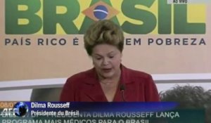 «Plus de médecins pour le Brésil»: le projet de Rousseff