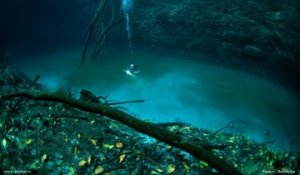 Une rivière sous l’eau au Mexique