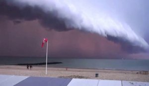 Passage de l'orage en Belgique - Knokke-Le-Zoute! Magnifique mais terrifiant!