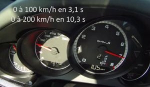 Porsche 911 Turbo S 2013 type 991 - acceleration 0-298 kmh - Launch control
