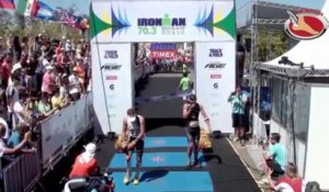 Triathlon Iron Man : le gagnant a eu très chaud....