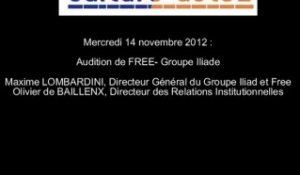Mission culture - acte2 | Audition de FREE - Groupe Iliad [audio]