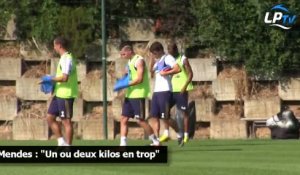 Mendes : "Un ou deux kilos en trop"