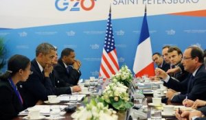Déclarations lors de l'entretien avec M. Barack OBAMA au G20 de Saint-Pétersbourg