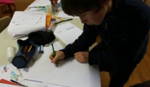 Atelier BD à Villers-Outréaux : le héros de Maxime, 10 ans