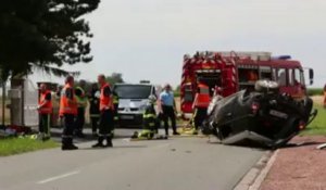 accident route Bersée