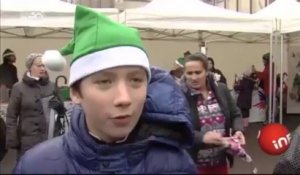 Secours Populaire : les Pères Noël verts débarquent à Lille