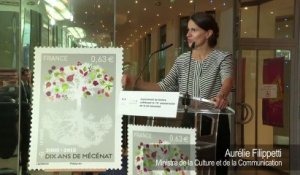 Lancement du timbre célébrant le 10ème anniversaire de la loi Mécénat