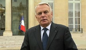 Déclaration du Premier ministre, Jean-Marc Ayrault, à l'issue du Conseil des ministres
