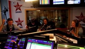 Florian Gazan et Émilie Picchereddu en interview avec Lionel Durel dans les studios de Virgin Radio