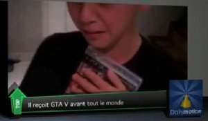Top Média : un enfant reçoit GTA V avant tout le monde et fond en larmes