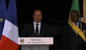 Discours devant le personnel français des forces présentes au Mali