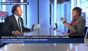 N. Hulot : "Si le gouvernement applique à la lettre ce que F. Hollande a dit, alors là il y aura un changement de cap