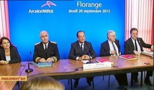 Florange : Hollande promet une plateforme publique de recherche pour la sidérurgie lorraine