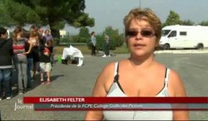 Manifestation au Collège Golfe des Pictons (L'Île-d'Elle)