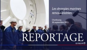 Reportage à Cherbourg-Octeville sur le thème des énergies marines renouvelables
