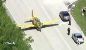 Un avion se pose en catastrophe dans la campagne américaine