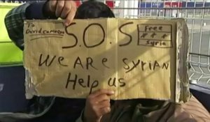 Des migrants syriens en grève de la faim veulent passer en Angleterre